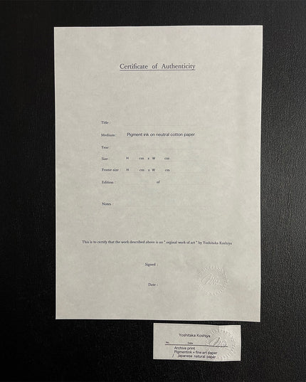 限定15点 越谷喜隆 受注生産額縁付オリジナルプリント A Journey to Discover the Charms of Nature