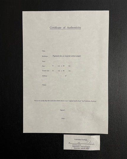 限定15点 越谷喜隆 受注生産額縁付オリジナルプリント Flower